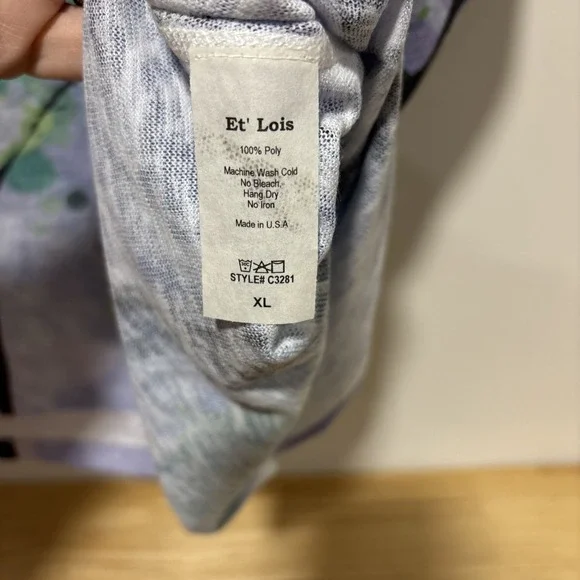 Et Lois Art To Wear Top Watercolor Trees Shirt Hi Low Womens Top Size XL USA - Picture 4 of 5